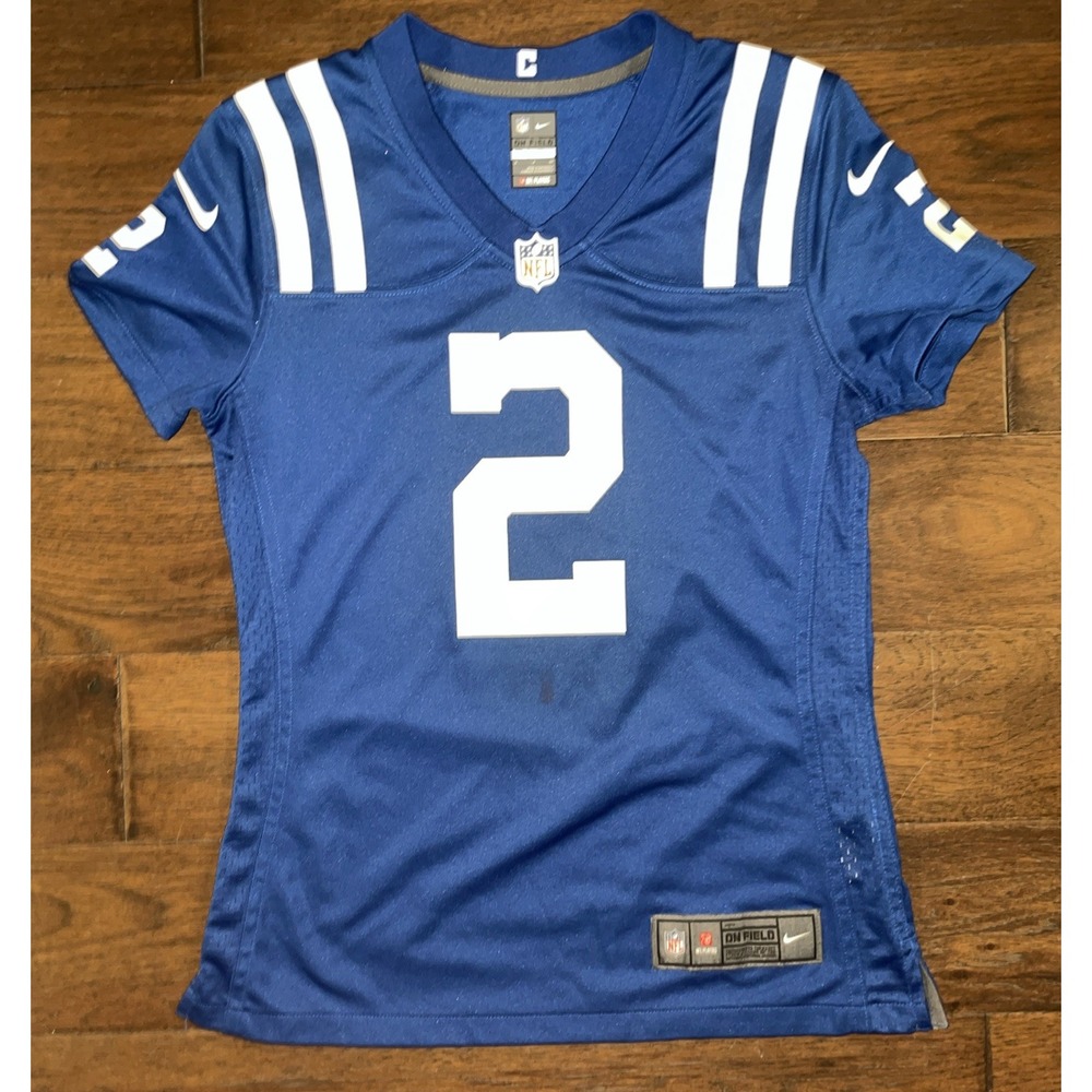 Nike Carson Wentz Jersey # 2 Indianapolis Colts Womens Size S White NFL On Field